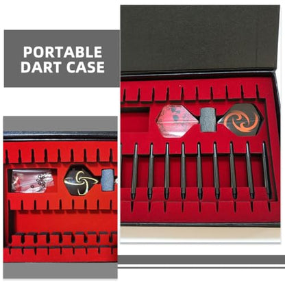 Eva Darts Case Portable Storage Box with Hard Shell Protective Cover Lightweight Outdoor Carrying Organizer for Soft Tip Darts and Accessories Pocket Holder