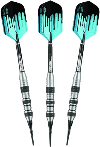 Fat Cat The Freak Soft Tip Darts with Shark Fin Knurled Barrels and Slimline Case, 18-Grams