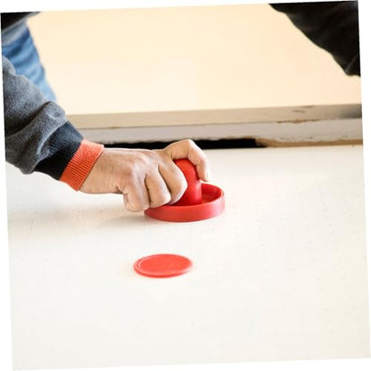 NOLITOY Air Hockey Pushers and Pucks Plastic Lightweight High Impact Resistant Hockey Accessories Replacement with Comfortable Grip and Design