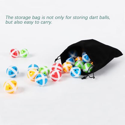 Dart Board Sticky Balls, Dart Hook and Loop Balls for Toss Game, Kids Indoor Outdoor Party Play Game Toys