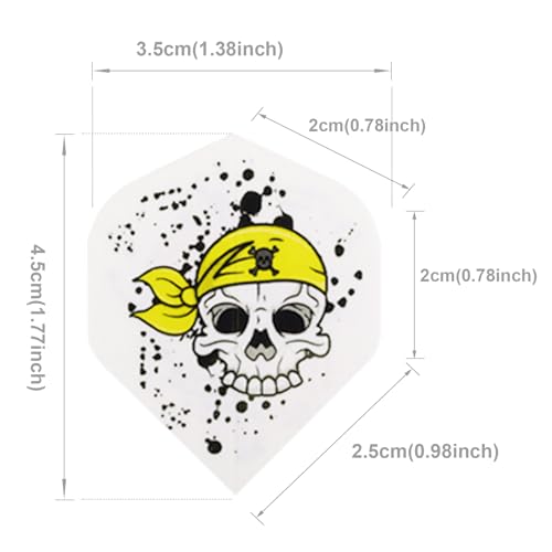 100PCS Dart Flights 20 Sets Dart Standard Flights Replacement Feather Tail Wing Dart Accessories