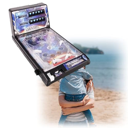 Action and Reflex Pinball Game, Tabletop Electronic Pinball Gifts, Birthdays Desktop Pinball Machine Toy for Boys Girls, Arcade Tabletop Electronic Pinball Gifts for Kids