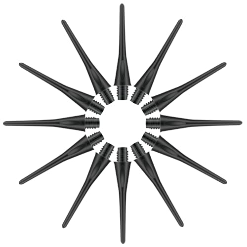 Soft Dart Tips 300 Pack 2BA Thread Plastic Dart Points Replacement Dart Accessories for Dartboards