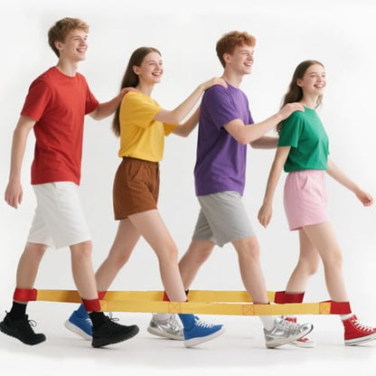 Team Building Games for Adults, Outdoor Party Group Games, Cooperative Team Race for Teamwork, Field Day Games - size: For 4 Players, style: Pack of 2