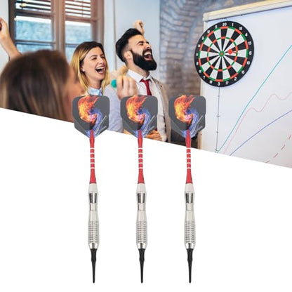 Professional Dart Set with Soft Tip and Excellent Grip for Electronic Dartboard Games, Suitable for All Skill Levels, Plastic and Aluminium Material