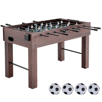 Happybuy Foosball Table, 55-inch Standard, Indoor Full Size for Home, Family, Game Room, Set with 4 Balls, 2 Cup Holders