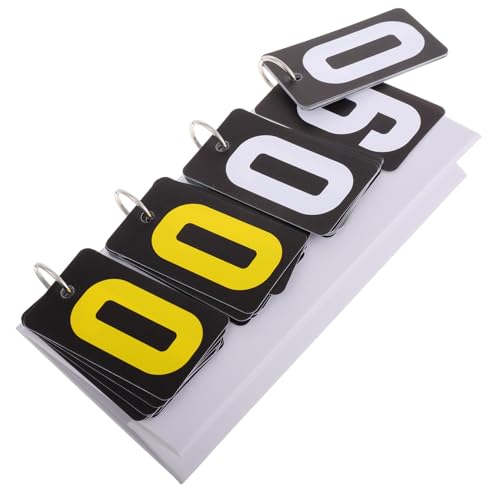 VANZACK Portable Flip Scoreboard for Table Tennis and Softball Compact Tabletop Sports Score Keeper Lightweight Design for Game Tracking for Competitions and Activities
