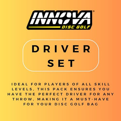 Innova Disc Golf Distance Driver 5 Pack – Max Distance Disc Golf Driver Set PDGA Approved Disc Golf Set 170-175g