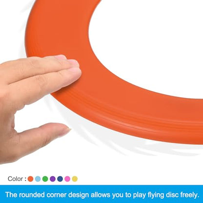 PATIKIL Flying Rings, 14Pcs PP Plastic Flying Discs for Sports Outdoor Playing Game Beach Pool Camping Activities, 7 Color