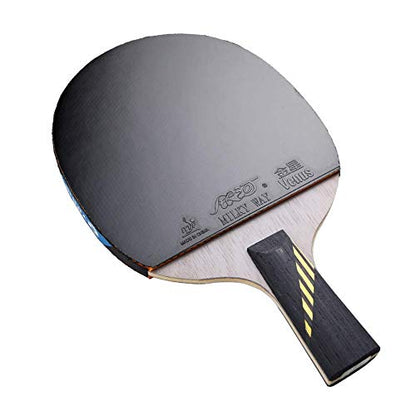 Professional Table Tennis Bat 9/10 Stars Advanced Ping Pong Bat 2 Layers of Carbon Fiber 5 Layers of Wood / 10 Stars/Long Handle (9 Stars Long Handle) - color: 9 Stars, size: Long handle