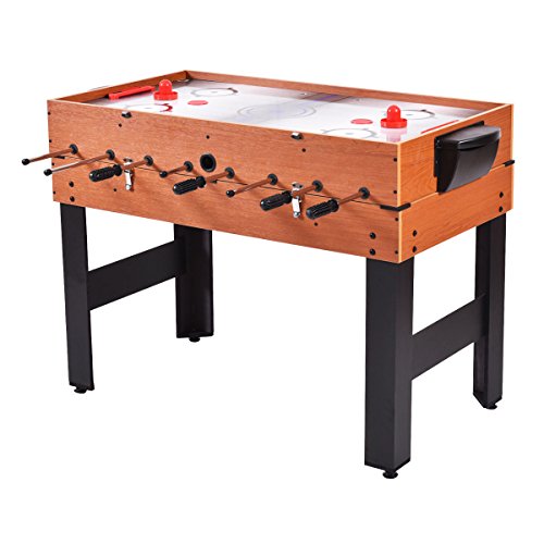 New 48" 3-in-1 Multi Combo Game Table Foosball Soccer Billiards Pool Hockey for Kids