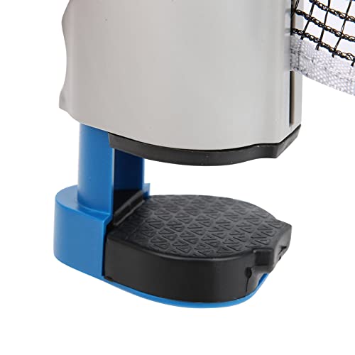 Precise Table Tennis Net Retractable Training Set for Portable Telescopic Grid for Adults and Kids, Plastic, 66.9x5.5 in, 1 Pc - color: Blue Gray