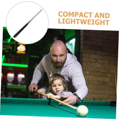 Abaodam 2Pcs Pool Cue for Lightweight Wooden Billiard Cue Sticks Portable Short Design for Easy Carrying for Beginners and Teens