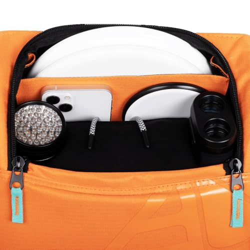 Axiom Discs Voyager Lite Backpack Disc Golf Bag (Choose Your Favorite Color) - color: Orange/Navy, style: V2