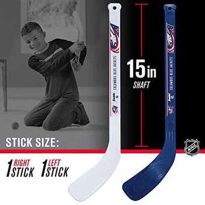 Franklin Sports NHL Mini Hockey Set - Kids Indoor Knee Hockey Goal, Ball, + 2 Stick Combo - Youth Team Indoor Toy Set - Official - Ages 3+