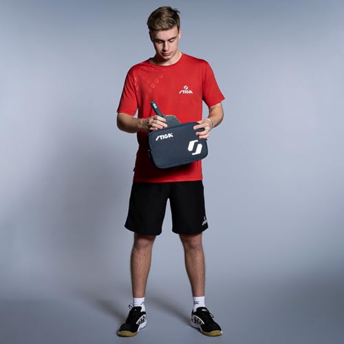 Stiga Eco Rival, Bi-Fold Wallet, Black, för 2 Bordtennisracketar, Cover