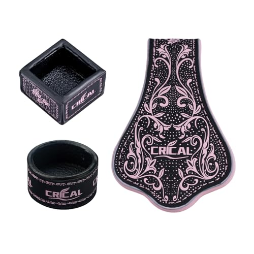 CRICAL Portable Magnetic Pool Chalk Holder Square Chalk Cube Holder Billiard Cue Accessory Gift Idea - color: CL-ChalkHolder Black Pink-RS