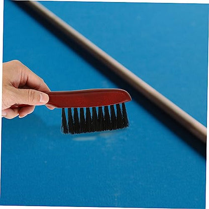 Billiard Table Rail Brush Set Half-Cut Bristle Cleaning Tool for Pool Tables Sturdy Wood Handle for Home and Professional Use