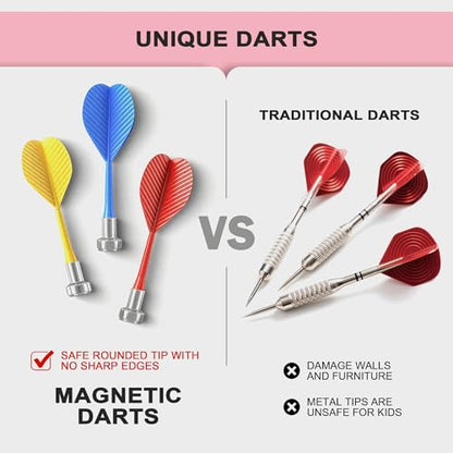 Gifts for 6 7 8 9 10 11 12 13 14 15 16 Years Old Girl Boys, Outdoor Games Activities Toys for Kids 8-12, Magnetic Dart Board, Teen Gift Ideas for Christmas, Birthday - style: Pink