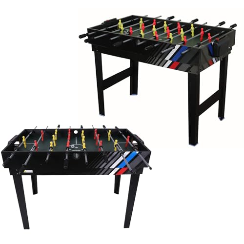 Generic 4-in-1 Air Hockey Table Combo with Football Billiards Ice Hockey Table Tennis Indoor Desktop Game Set Wear Resist for Friends and Family Playing