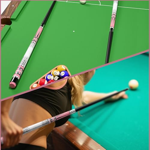 58" 2-Piece Pool Cue Stick - Fiberglass & Maple Professional Billiard Pool Stick