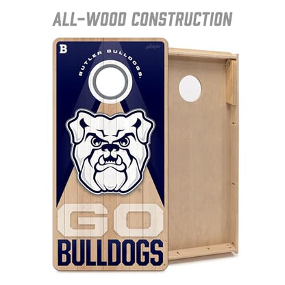 YouTheFan NCAA 2' x 4' Slogan Series Professional Wood Cornhole Game - color: Butler Bulldogs