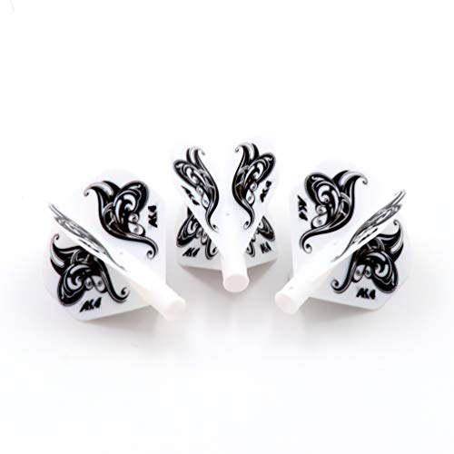 CUESOUL TERO AK4 Dart Flight Standard Shape/Shield Shape/Diamond Shape - color: Standard Shape-White Black Butterfly