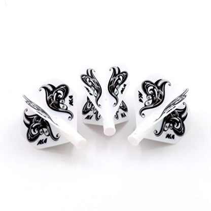 CUESOUL TERO AK4 Dart Flight Standard Shape/Shield Shape/Diamond Shape - color: Standard Shape-White Black Butterfly