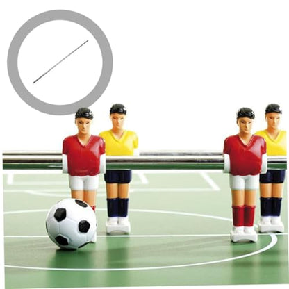 Toyvian 2pcs Foosball Table Iron Rods Replacement Handles Diameter Long Easy Installation Durable for Teens and Adults for Table Soccer Game