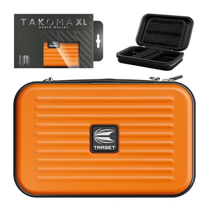 Target Darts Takoma XL Darts Wallet Case, Orange – Holds 6 Darts, Protective EVA Holder with Double Zip Lock Pouches – Professional Dart Accessories - color: Orange