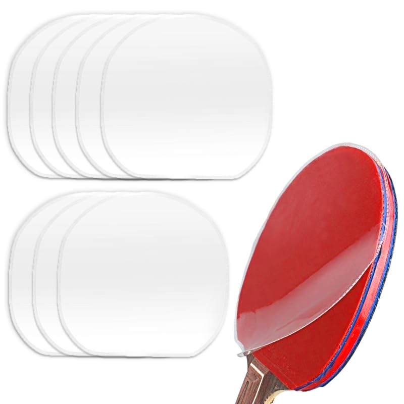 8 Pack Table Tennis Racket Film - Transparent Protective Film for Table Tennis - Maintenance Cover Accessories for Ping Pong Paddles