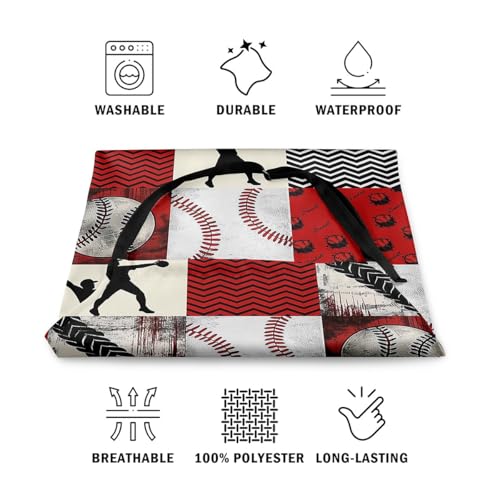 Manfei Ball Sports Kids Kitchen Apron - color: Red White Black