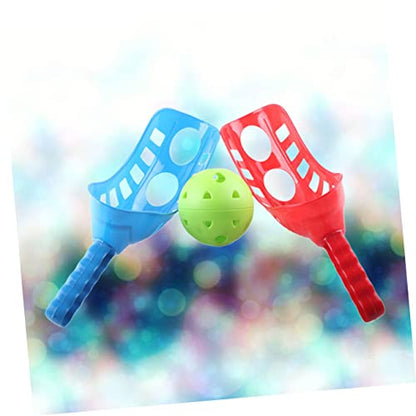 VANZACK Catch and Toss Ball Game Outdoor Playset for Fun Family Activity for Backyard Park Beach Includes Launchers Balls Random Colors