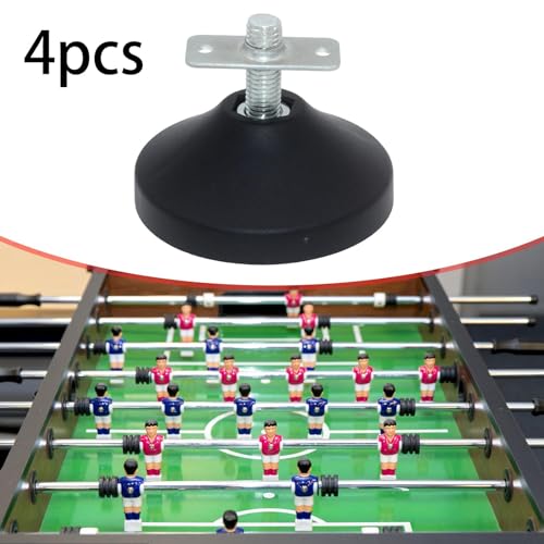 Foosball Table Adjustable Feet - 4 Pc Set for Pool, Ping Pong & Soccer Tables - 88mmx68mm (3.5x2.7 in) Leveling Legs