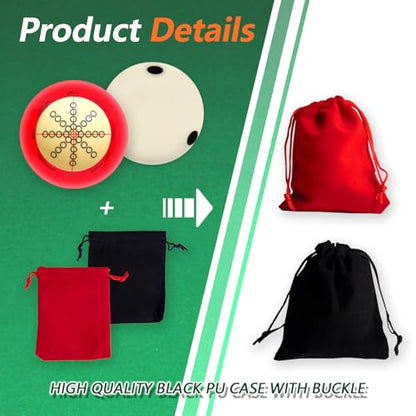 2 Pcs Billiards Cue Ball 2-1/4" Pool Cue Ball Practice Training Artifact with A Pair of Three Finger Billiard Gloves 2 Pool Box Bag Table Training for Table Accessories - style: Stylish