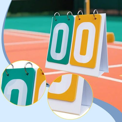 Sports Scoreboard 2 Digit Flip Number Score Board for Team Games Tennis Baseball Outdoor Basketball