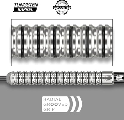 Target Darts Artemis Tungsten Steel Tip Dart Set, 21G/22G/23G/24G/25G/26G | Artemis Original | Artemis K-Flex Integrated Flight & Shaft | Professional Accessories Dart Kit, Dart Wallet Included - size: 24G, style: ARTEMIS K-FLEX