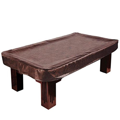 Felson Billiard Supplies Leatherette 9-Foot Pool Table Cover – Durable Brown Synthetic Leather, Water & Dust Resistant, for Standard 9-Ft Tables, Stylish Protection for Game Rooms