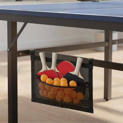 Tennis Ball Bag,Mesh Large Capacity Sport Supplies With Adjustable Straps - Table Tennis Accessories,for Home Club School Training Practice Indoor Outdoor Wall Under Table Recreation