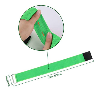 Hooqict 6pcs 3 Legged Race Bands for Kids Adults Birthday Carnival Party Field Day Outdoor Three Legged Relay Race Family Games