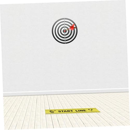 Happyyami Dart Throwing Line Floor Marker Dart Game Accessories Floor Sticker for Players