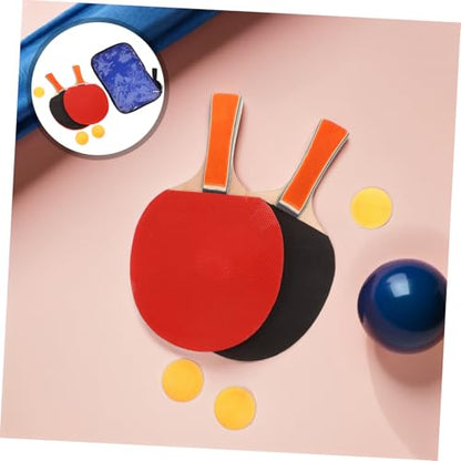 Professional Table Tennis Training Set with Dual Penhold and Grip Paddles Kit for Indoor Outdoor Sports Poplar Wood Rackets with Rubber Grip for Accurate Powerful Shots