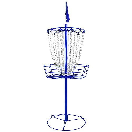 Remix Practice Basket for Disc Golf - Choose Your Color and Style - style: Double Chain - Royal Blue