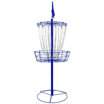 Remix Practice Basket for Disc Golf - Choose Your Color and Style - style: Double Chain - Royal Blue