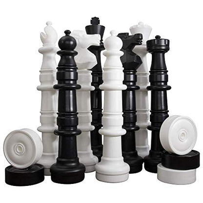 MegaChess 49 Inch Giant Plastic Chess Set - Accessories Available! (w/Nylon Board and Checkers) - size: w/Nylon Board and Checkers