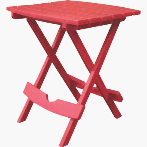 Adams Manufacturing 8500-26-3700 Plastic Quik-Fold® Side Table, Cherry Red - color: Cherry Red, size: One Size