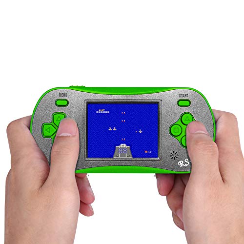 Handheld Game for Kids - FAMILY POCKET RS16 Portable Classic Controller 260 Game 2.5 inch LCD Retro Arcade Video Game System Children's Birthday Gift (Green) - style: green