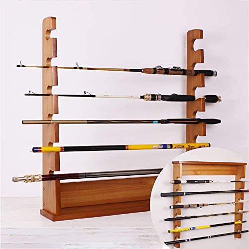 Ball Cue Stand Rack School 6 Holes Billiard Cue Storage Rack, Double Function Table Wooden Pool Cue Rack Freestanding Cue Stick Rack for Billiard Room