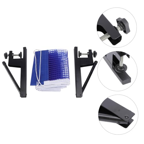 TOYANDONA Portable Table Tennis Net Post Durable Lightweight Rack for Easy Setup for Home Dark Blue