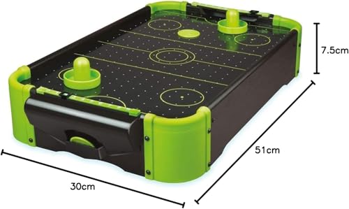 Funtime Gifts Air Hockey Table | 20-inch Neon Version Table Top Family Game